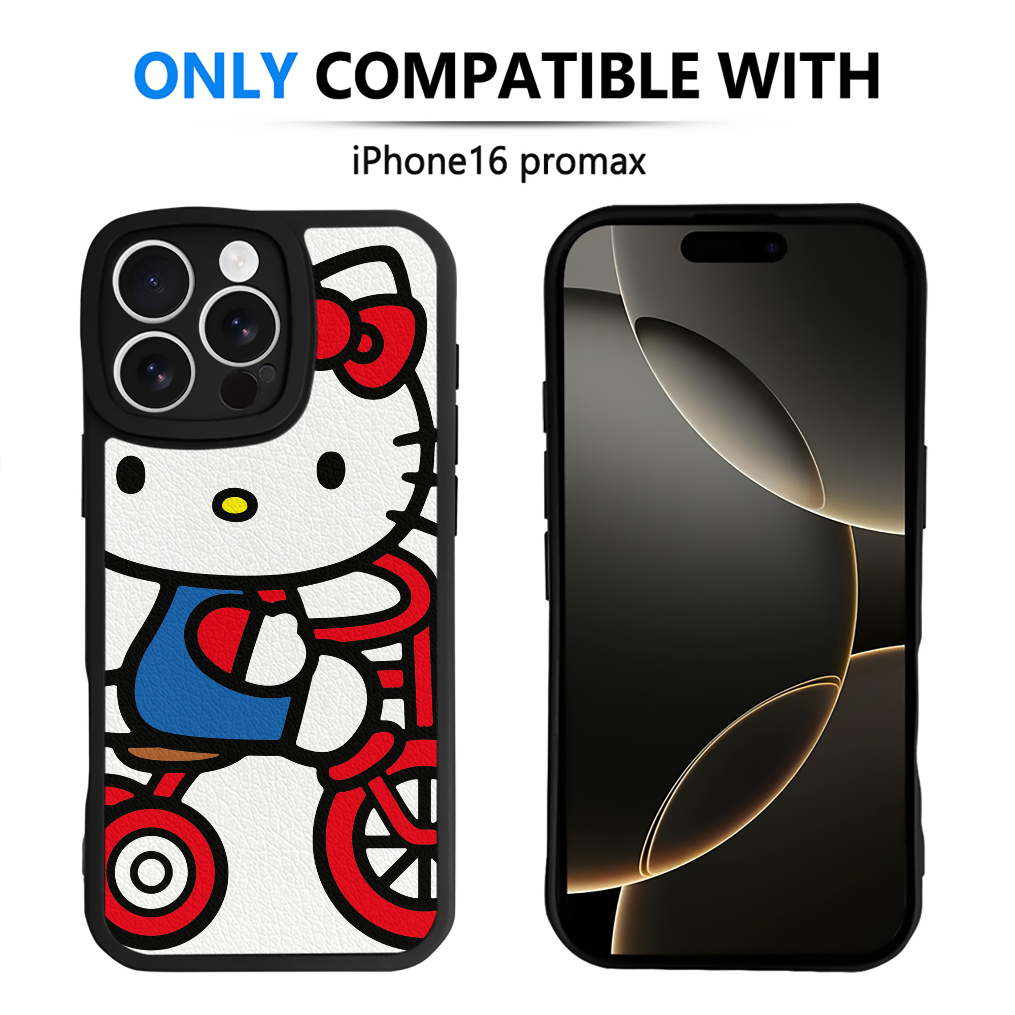 （画像用） Hello Kitty ハローキティ 【iPhone 16シリーズ対応】シリコンスマホケース（レザー調） 材質：シリコン